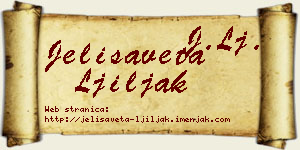 Jelisaveta Ljiljak vizit kartica